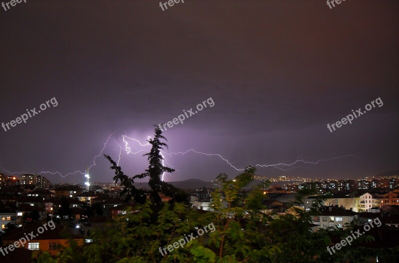 Lightning Sky Free Photos