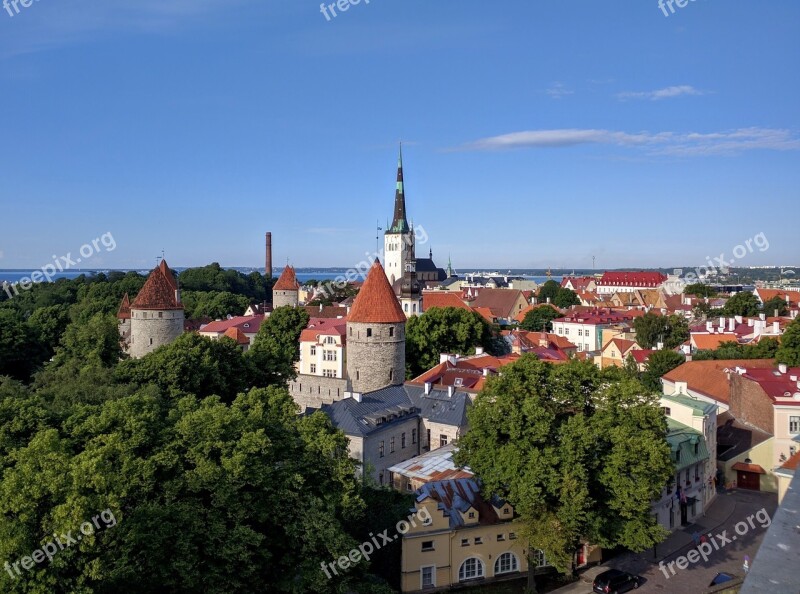 Tallinn Estonia Church Historically Tower