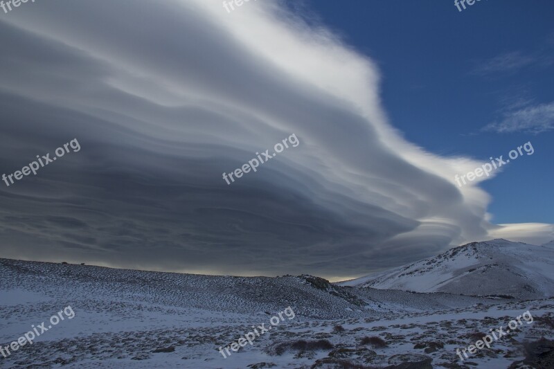 Clouds Sierra Nevada Snow Sports Natural