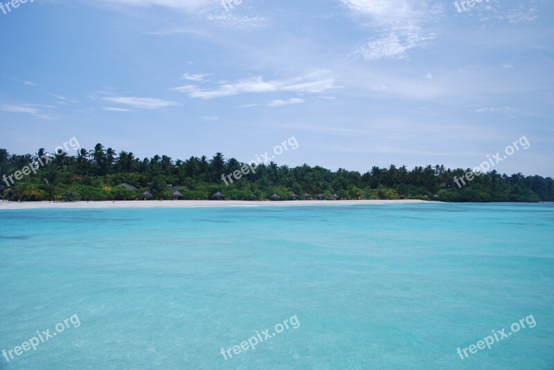 The Sea Maldives Views Beach White Sands