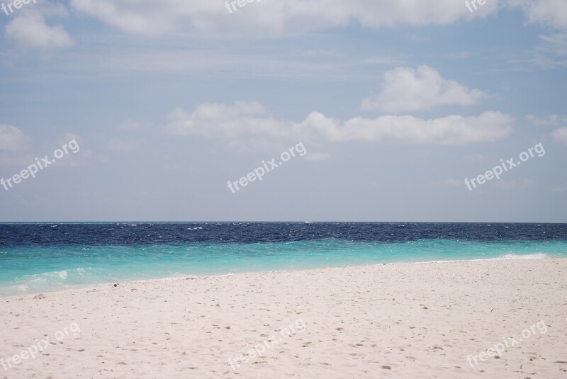 The Sea Maldives Views Beach White Sands