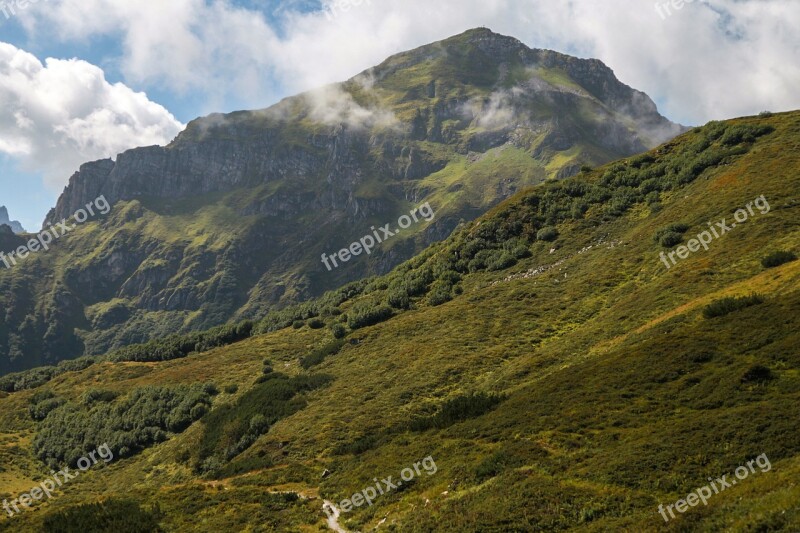 Golm Montafon Austria Golm Railway Mountains