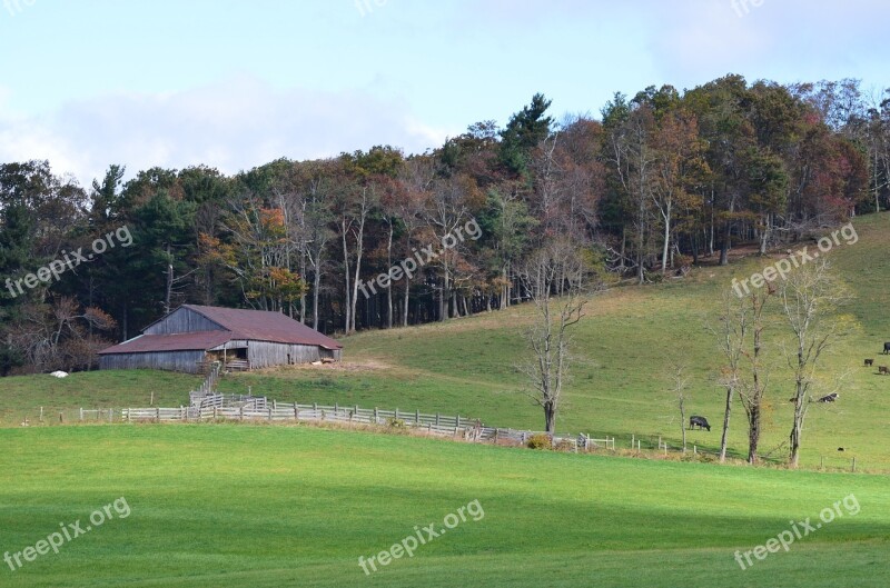 Farm Landscape Field Nature Rural