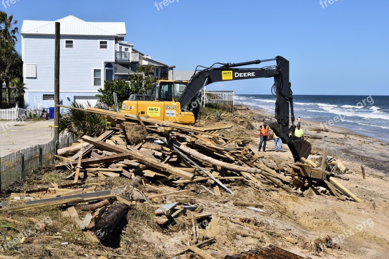 Hurricane Matthew Damage Dock Pier Outdoors