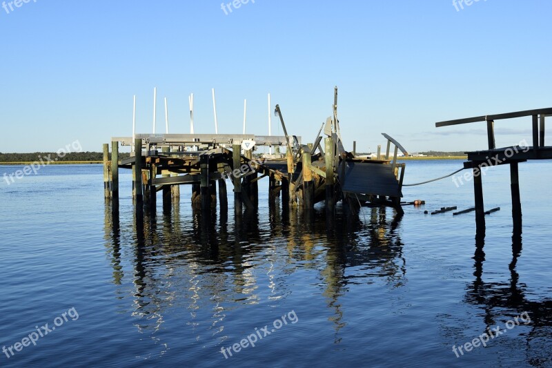 Hurricane Matthew Damage Dock Pier Outdoors