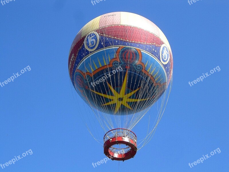 Transport Hot Air Balloon Star Disney Paris