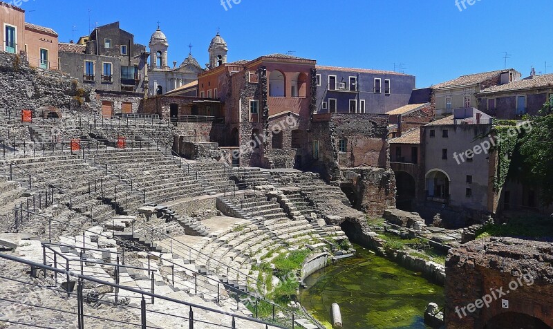 Catania Teatro Romano Roman Theatre Italy