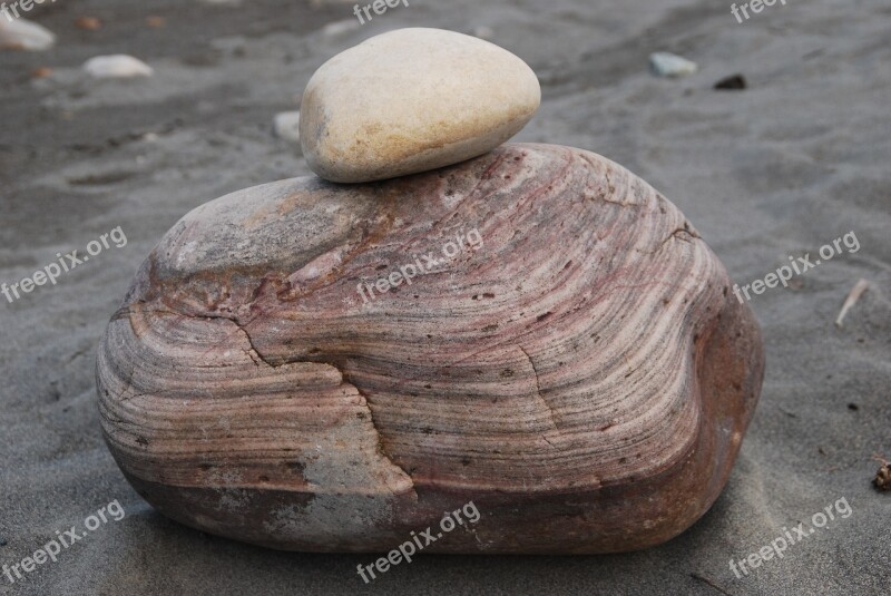 Stone Textured Reddish Riverbed Free Photos