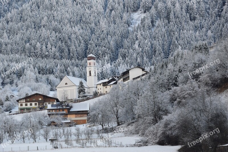 Sautens Winter Oetztal Snow Wintry