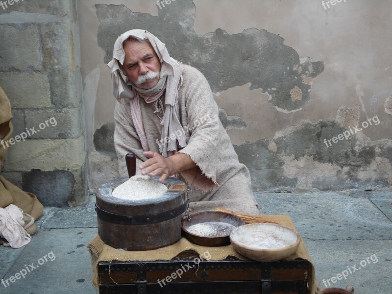 Reenactment Middle Ages Parma Man Actor