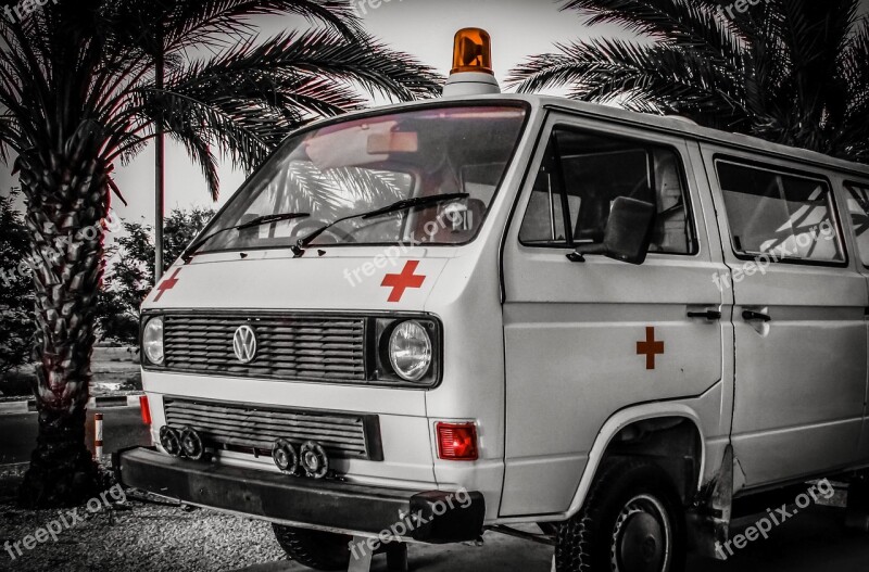 Ambulance Antique Old Vintage Retro