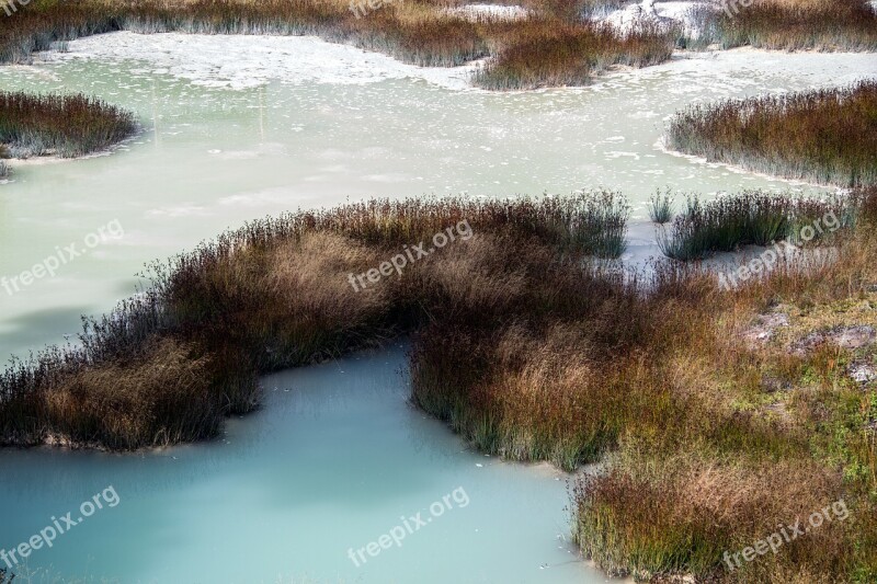 Yellowstone National Park Wyoming Mammoth Springs Volcanism Hot