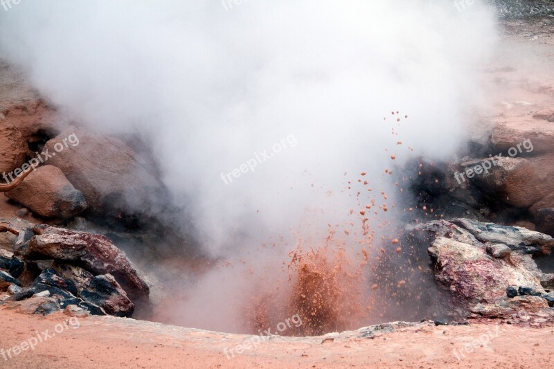 Yellowstone National Park Wyoming Mammoth Springs Volcanism Hot