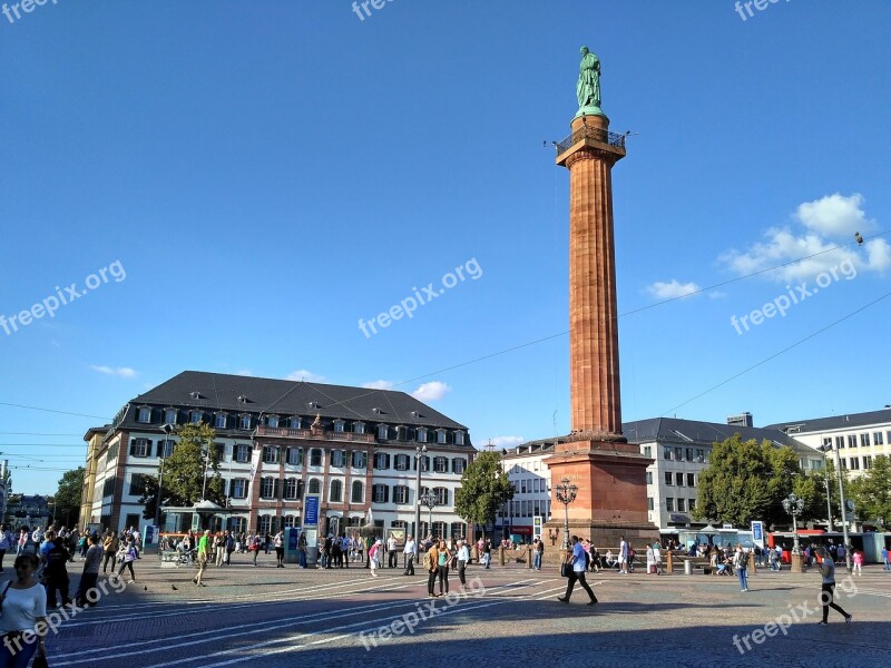 Darmstadt Hesse Germany Luisenplatz Long Lui