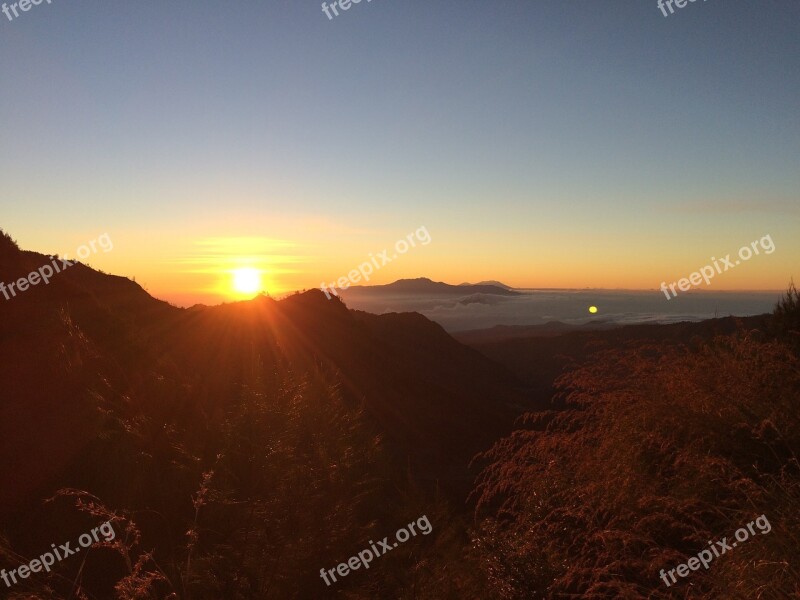 East Sun Mountains Forest Sky