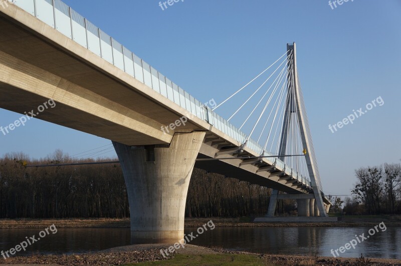 Bridge Elbe River Architecture Building