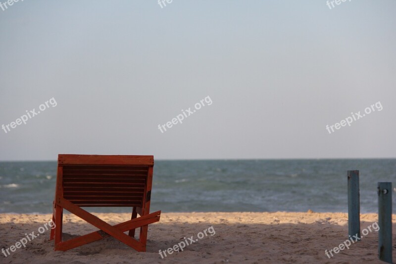 Beach Tibau-rn End Of Afternoon Free Photos