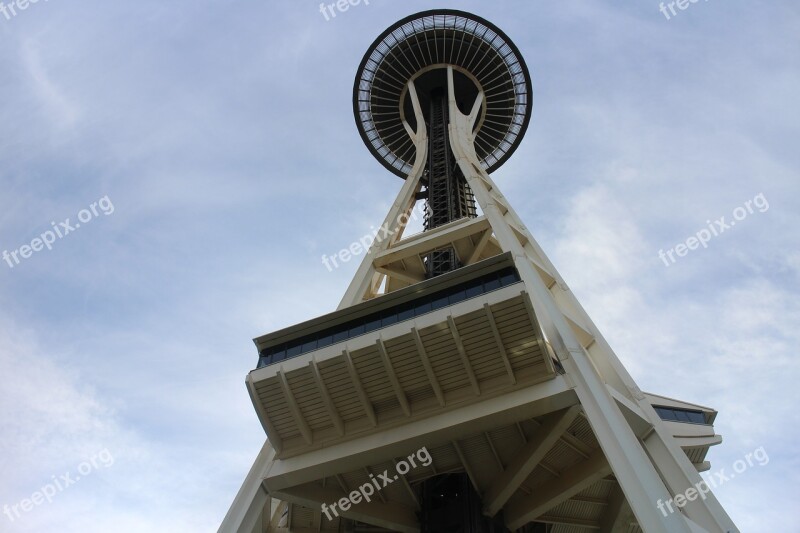 Space Needle For From Architecture Turisattraktion Seattle