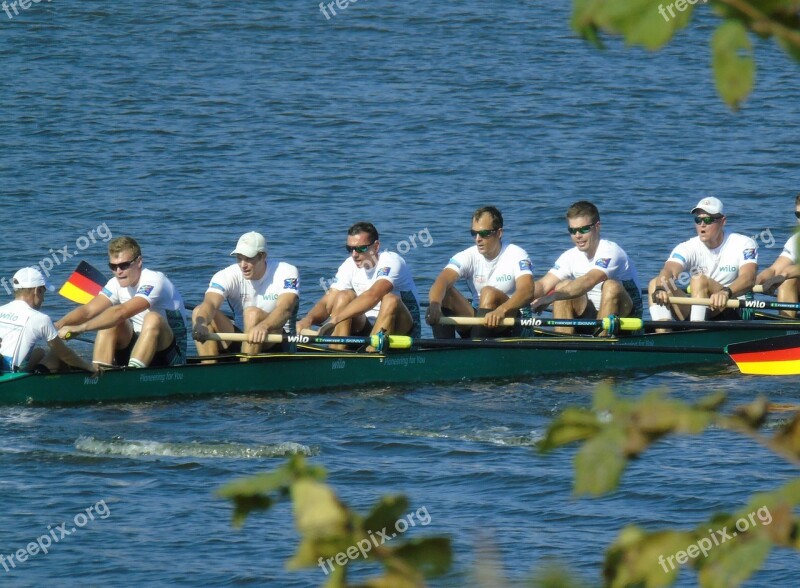 Germany Eighth Rowing Rowing Marathon Northern Baltic Sea Channel Germany