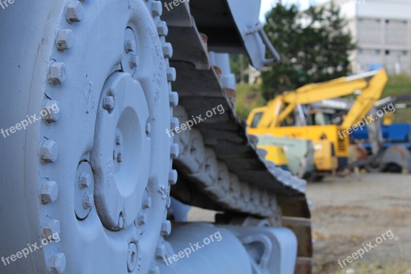 Machinery Blue Caterpillar Bolts Free Photos