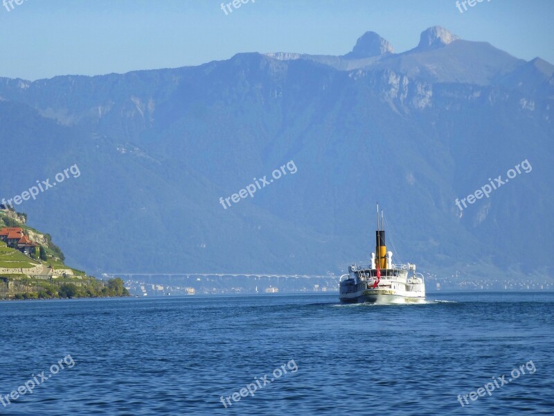 Lake Switzerland Landscape Water Lake Geneva