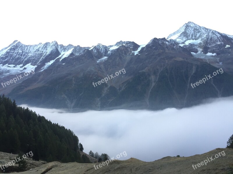 Valais Mountains Alpine Suisse Free Photos