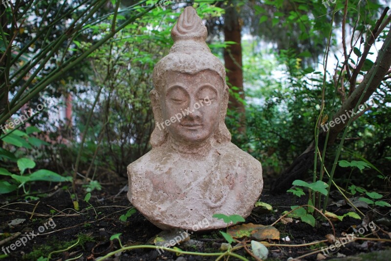 Religion Buddha Figure Garden Asia Eastern Religion