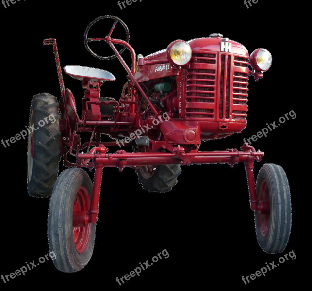 Tractor Old Vintage Old Tractor Transparent Background