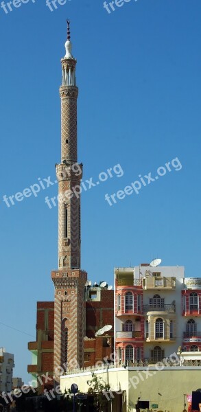 Hurghada Minaret Egypt Mosque Prayer