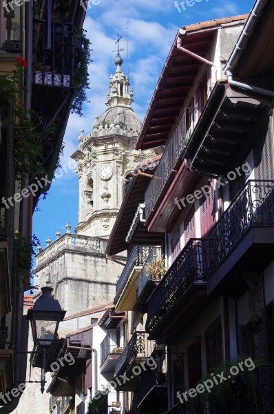 Saint-sébastien Guipuzcoa Donostia Cathedral Street