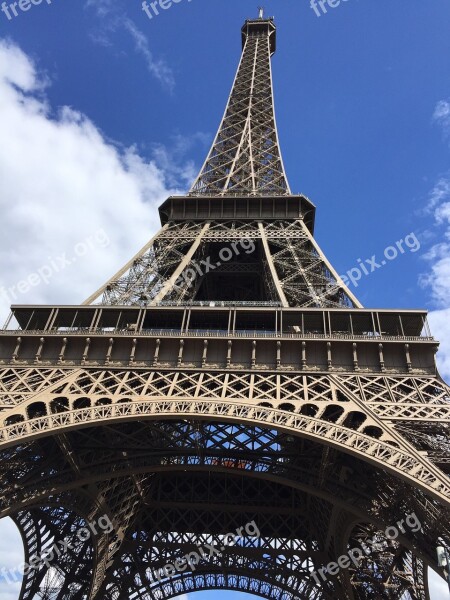 Tower Eiffel Paris France Free Photos