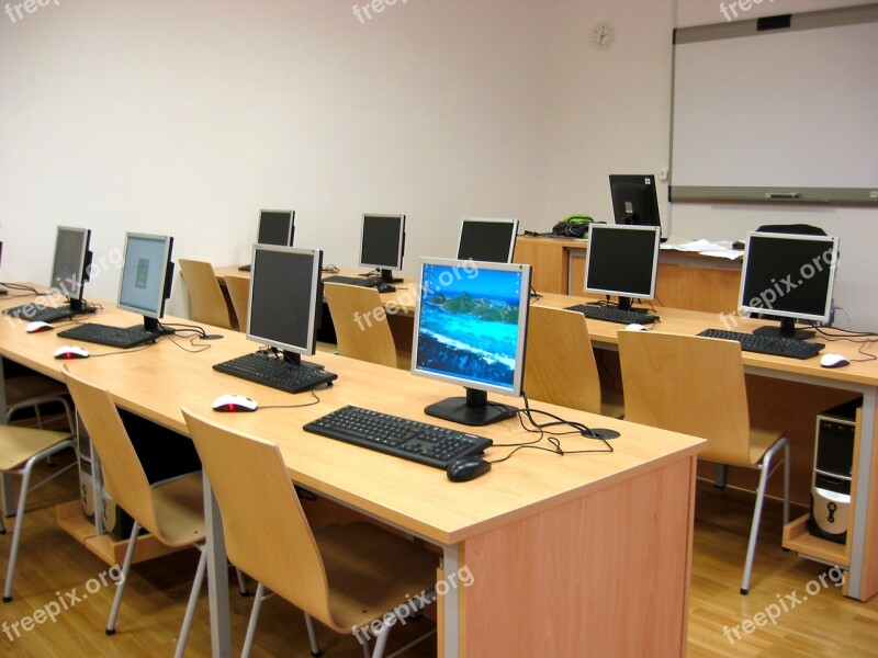 Classroom Computer Learning Studing Elearning