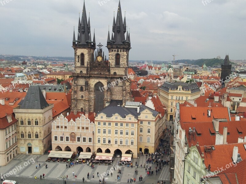 Prague Tyn Church Architecture Free Photos