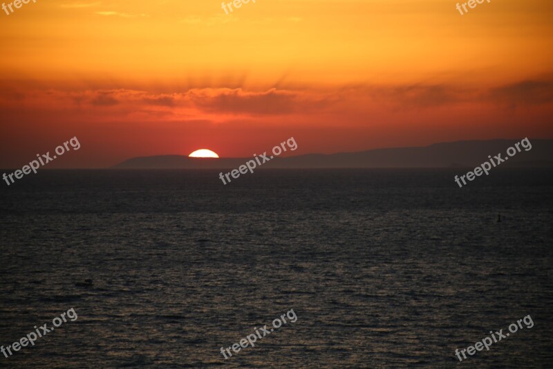 Sunset Marine Landscape Solar Beach