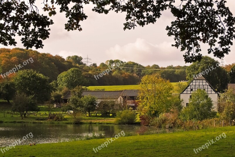 Landscape Farmhouse Agriculture Nature Rural