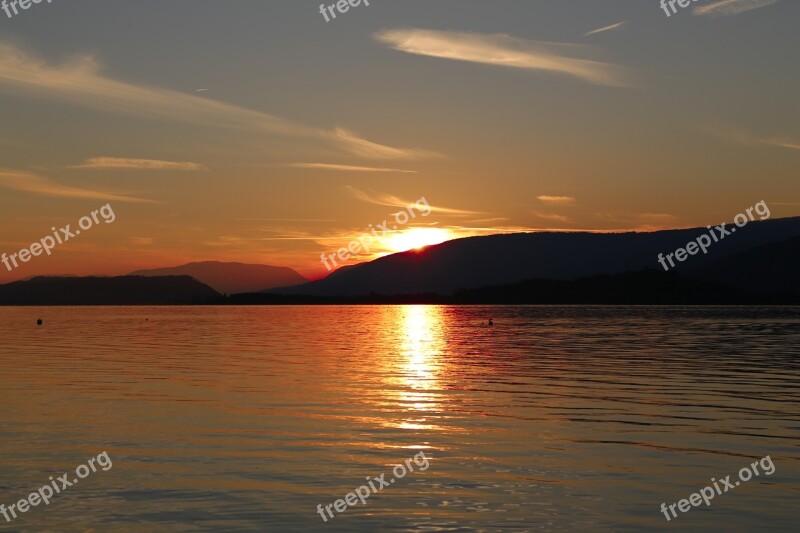 Lake Water Lake Biel Zealand Switzerland