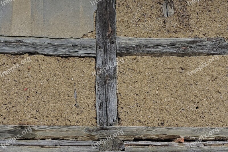 Truss Wall Mud Wall Hauswand House