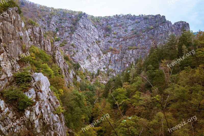 Bodetal Rock Rock Wall Resin Mountains