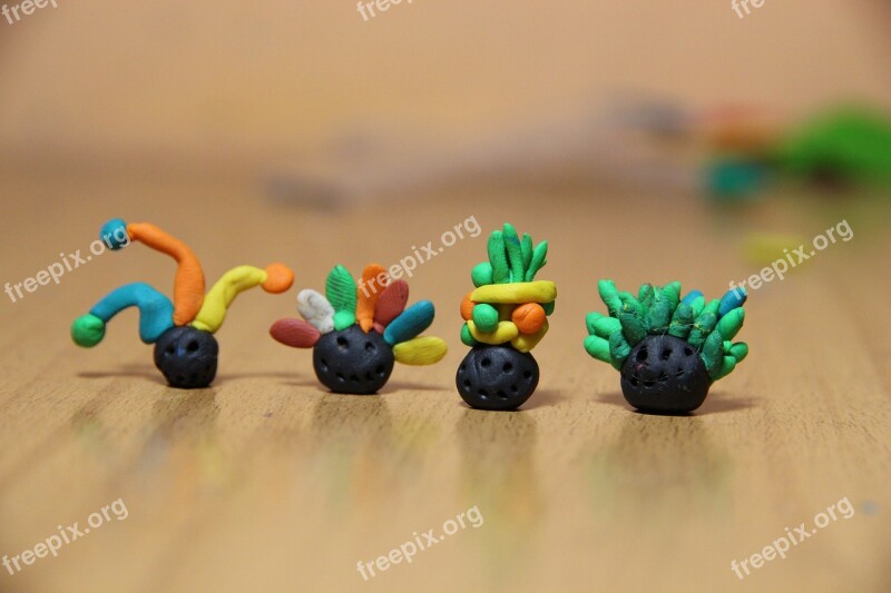 Men Head Plasticine Modeling Children's Creativity