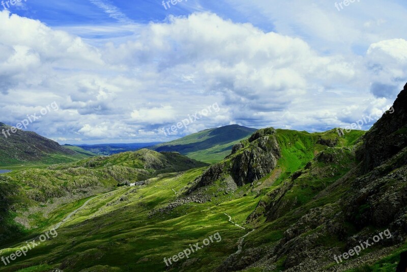 Welsh United Kingdom Mountain Blue