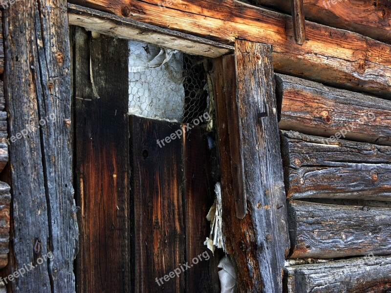 Chalúpky Wood Past Door Old