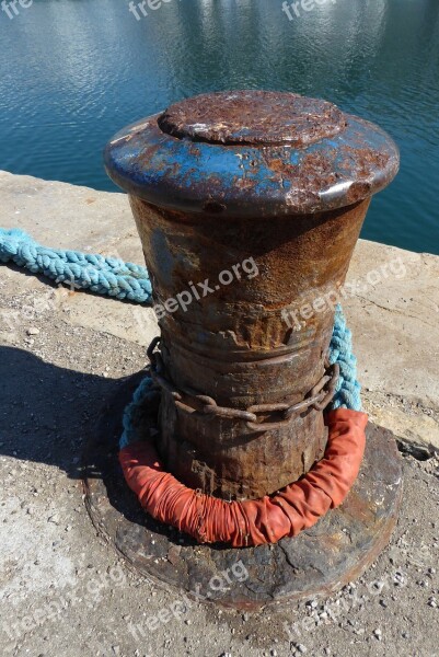 Sète Port South Of France Rope Water