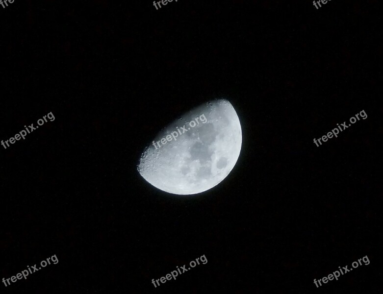 Moon Night Photograph Night Moon At Night Astronomy