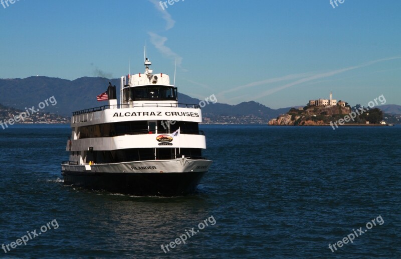 Alcatraz Cruise Boat Ship San Francisco Tourism