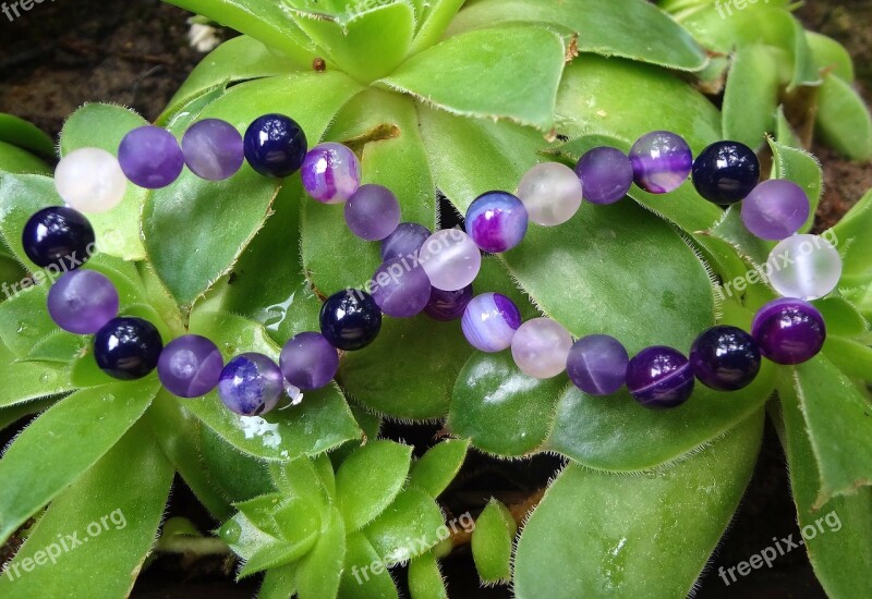 Bracelet Mineral Crystal Jewelry Semiprecious