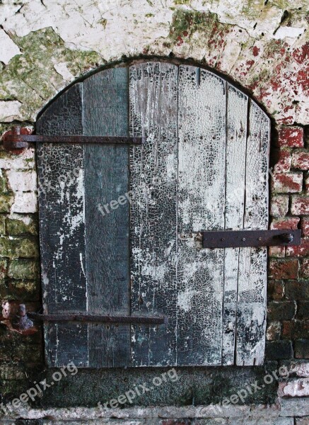 Door Old Door Alcatraz Rustic Vintage