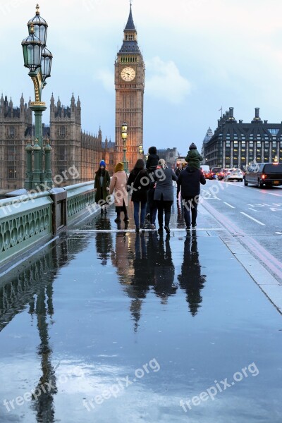 London Bridge Parliament Big Ben River