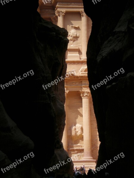 Jordan Petra Monuments Treasure Free Photos