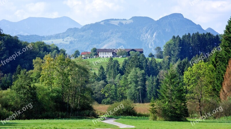 Landscape Upper Bavaria More Slowly Mountain Mountains Nature