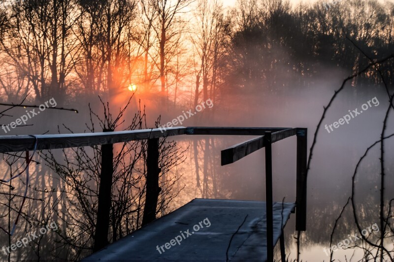 Sunrise Water Morning Lake Morning Light